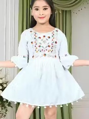 Private Label White Girls Top Free Size