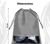 Private Label Grey Shoe bag