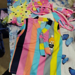 Private Label kids girls top combp set MULTI COLOUR