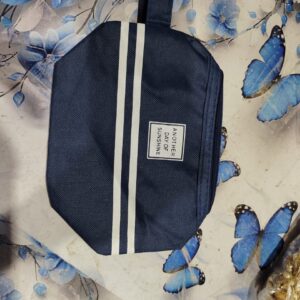 Private Label Party Propz Blue Polyester Pencil Pouch Large Capacity Two Compartment Pencil Case for Kids Adults School College