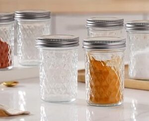 Nestasia Glass Containers for Kitchen Set of 6 250ml