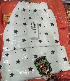 Private Label Boys Tshirts Shorts Set Orange White 20 Size