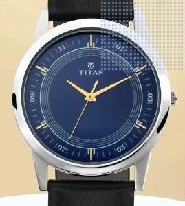 Titan Analog with Day and Date Silver Dial Metal Strap watch for Men
