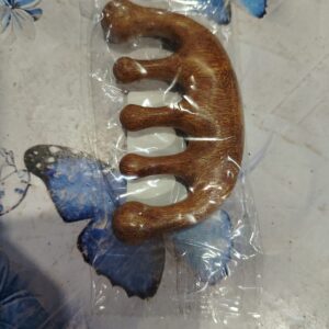 1pcs Wooden Scalp Massage Comb Natural Wood Comb Wide Tooth Hair Comb Head Massage Tool Meridians Scalp Massage Gua Sha Comb