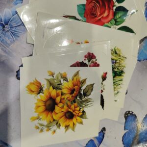 Private Label Flower For Wall Sticker laptop Door AC Fridge etc