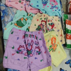 Private Label KRISHNA Kids Boys Girls Pure Cotton printed Shorty Innerwear for Baby GirlBoys Pack of 6