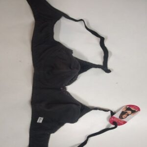 Private Label Non Padded Black Plain Cotton Bra For Inner Wear black