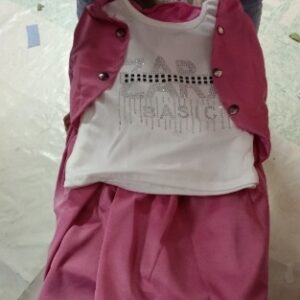 Private LabeL PARTY WEAR DRESS Unit Style WHITE AND PINK COLOUR SIZE 32