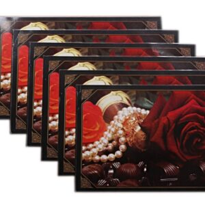 Private Label Reversible Dining Table Placemat Set Multi