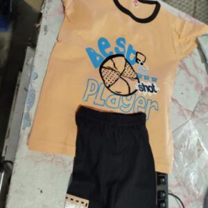 Kids set deess orance colour 5 to 6 years