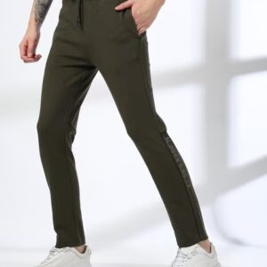 TEAMSPIRIT Women Heathered Track Pants with Insert Pockets Oilve Colour L Size
