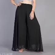 Private Label Womens Black Palazzo Free Size