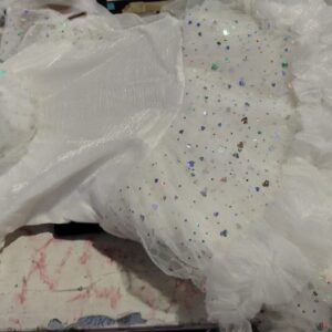 Kids frock white colour