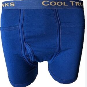 Private Label Soft AntiBacterial Blue Solid Men Trunk