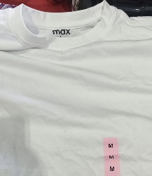 Max Womens White T Shirts M Size
