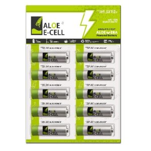 Aloe Ecell Worlds First Aloe Vera Powered AA Battery Pack of 10 Proudly Made in India