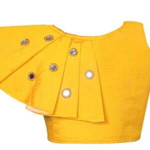 Private Label Saree Khazana Top Wear Yellow 20 Size