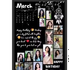 Private Label Birthday Photo Frame A4 size