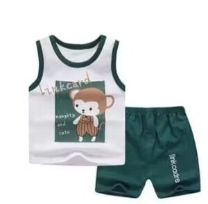 Private Label BOYS AND GIRLS STILIES COTTON TSHART SET Free Size White