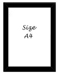 Private Label SP MAHI TRADERS BLACK PHOTO FRAME A4 SIZE