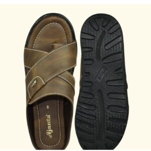 Ajanta Men Footware Size 5 Colour Tan