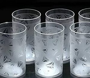 Private Label Pack of 6 Plastic Premium Design Glass Set for Water