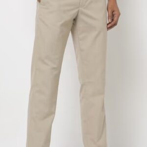 NETPLAY Slim Fit Flat Front Trousers beige 32