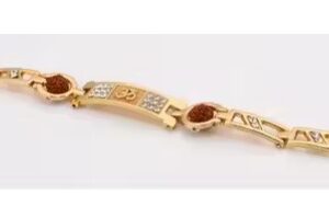 Private Label Elegant Rudraksha Rakhi with Gold Touch NEW STYLE BRESLATE FOR MAN