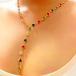 Private Label Heart chain for women stylish Multicolours