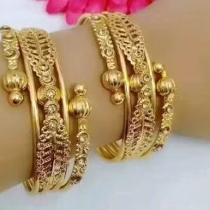 Private Label Twinkling Fusion Bracelet and Bangles Golden Colour