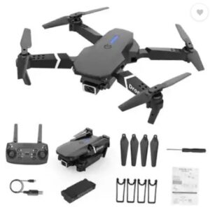 Private Label Drone Kids E88 4k HD Drone Camera for Adults and Kids Colour Black