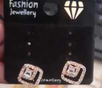 FASHION JWELLERY Frosted Gleam Stud Earrings