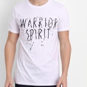 Tom Hiddle Men Typographic Print Slim Fit Tshirt With Short Size L white colour