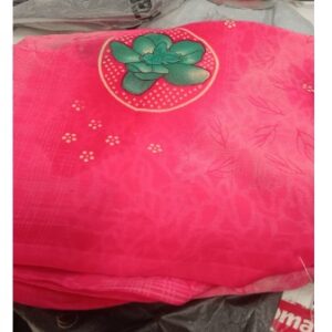 Private Label Fancy saree PINK COLOUR Blouse PCS