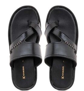 Khadim Casual Slip On Sandal for Men colour black size 6