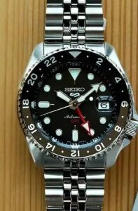 SEIKO New 5 Sports GMT Automatic Watch Men