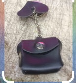 Private Label Cute Fancy Mini Bag Keychain black colour