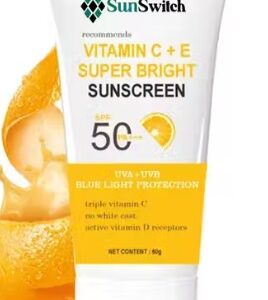 Private Label Sunscreen SPF 50 PA Vitamin C E Super Bright Sunscreen SPF 50 PA 60 g