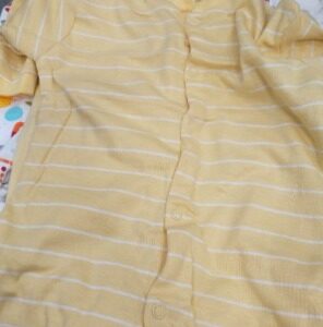 EIO Cotton Rompers Sleepsuits Jumpsuit pack 3 yellow color 3 4 munth