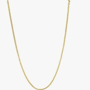 Private Label Gold Plated Flat Chain For Women and Girls point