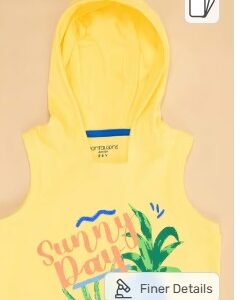 Pantaloons Junior Boys Limelight Yellow Cotton Printed TShirt 2 3 Yr