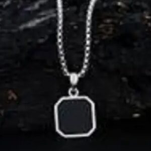 Private Label Bhagwati trader Gem Stone Locket Pendant With Silver Box Chain