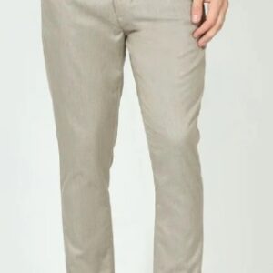 Private Label Solid Beige Mens Formal Linen Trouser Regular Fit Colour grey Free Size