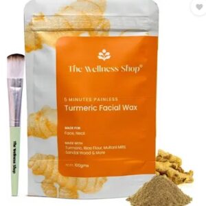 The Wellness Shop TURMERIC FACIAL 5 MIN PAINLESS HERBAL POWDER Wax 100 g