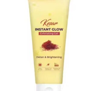 Private Label Kesar Instant Glow Exfoliating Gel Visibly removes tan brighten skin 60 ML