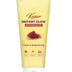 Private Label Kesar Instant Glow Exfoliating Gel Visibly removes tan brighten skin 60ML