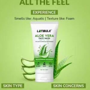 Latibule Aloe Vera Skin Lightening AND Tan Removal Face wash 50ml