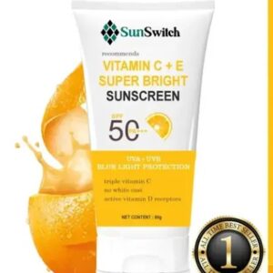 Sunswitch Vitamin C plus E Super Bright Sunscreen SPF 50 PA 60 g