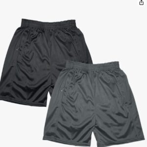 Private Label Pack of 2 Solid Men Multicolor Sports Shorts Basic Shorts Regular Size L Colour Grey