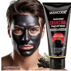 Mancode Activated Charcoal Peel Off Mask for Men and Women Removes Blackheads and Whiteheads Dirt Free For Glowing Skin 100ml